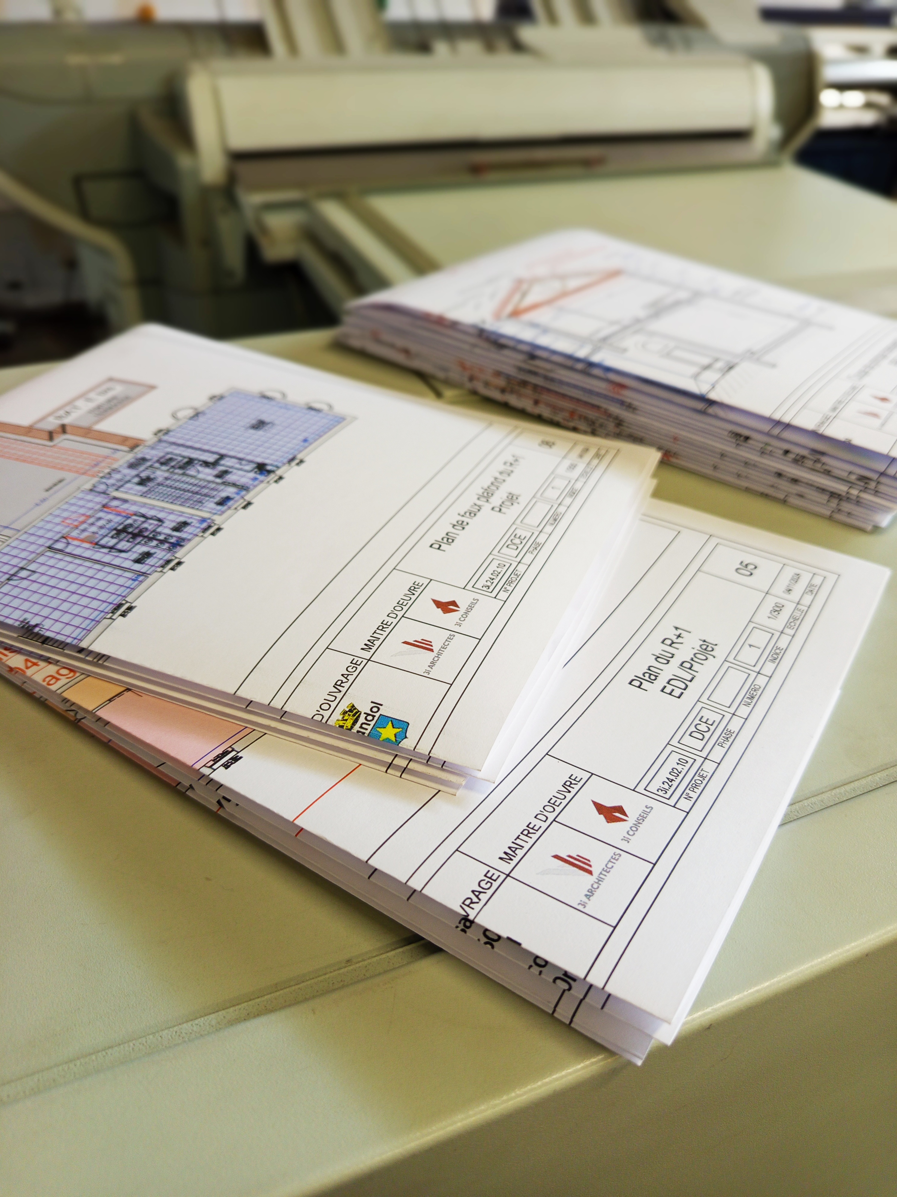 Impression de plans et dessins techniques